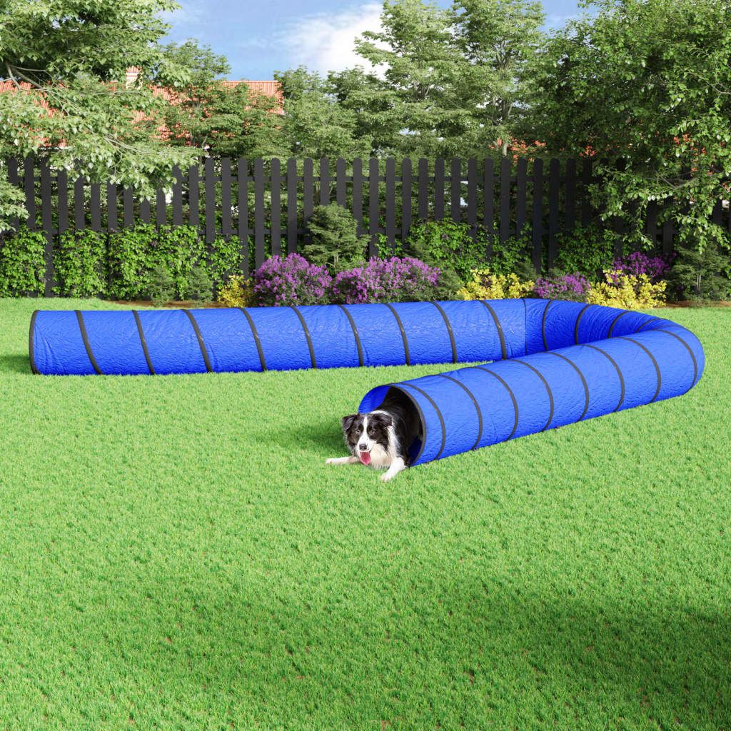 Tunnel per Cani Blu Ø 55x1000 cm in Poliestere vidaXL