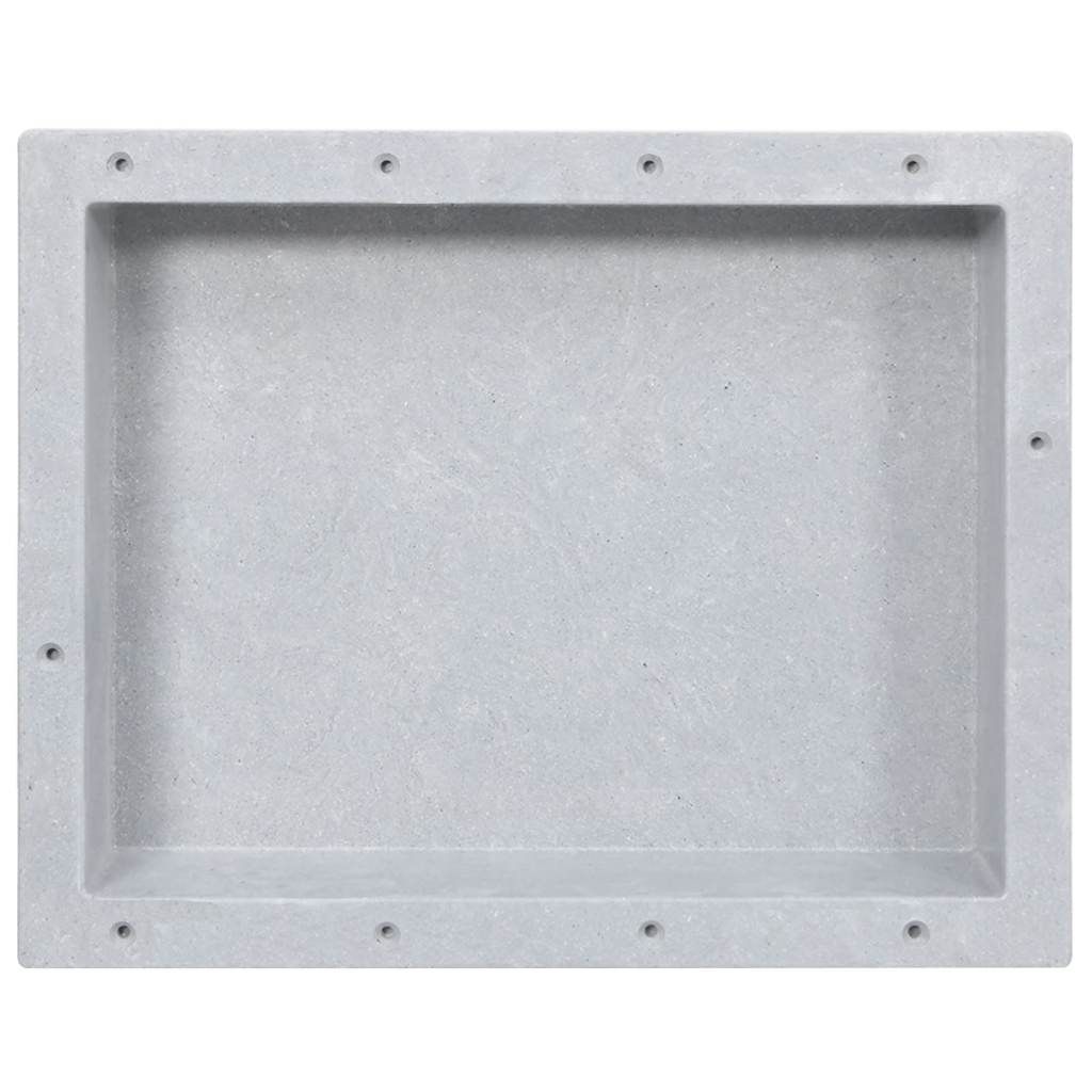 Nicchia da Doccia in Grigio Opaco 41x51x10 cm vidaXL