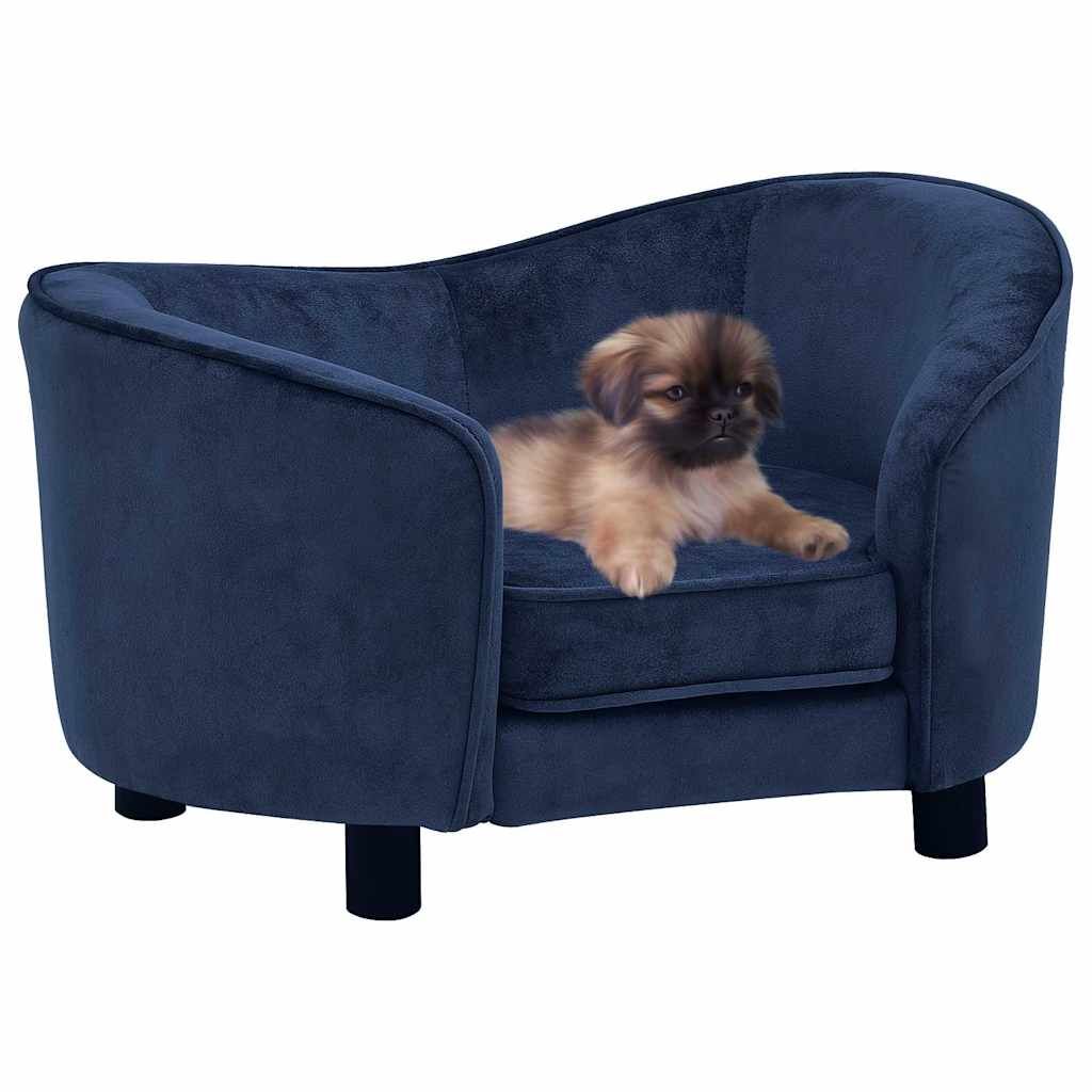 Divano per Cani Blu 69x49x40 cm in Peluche vidaXL