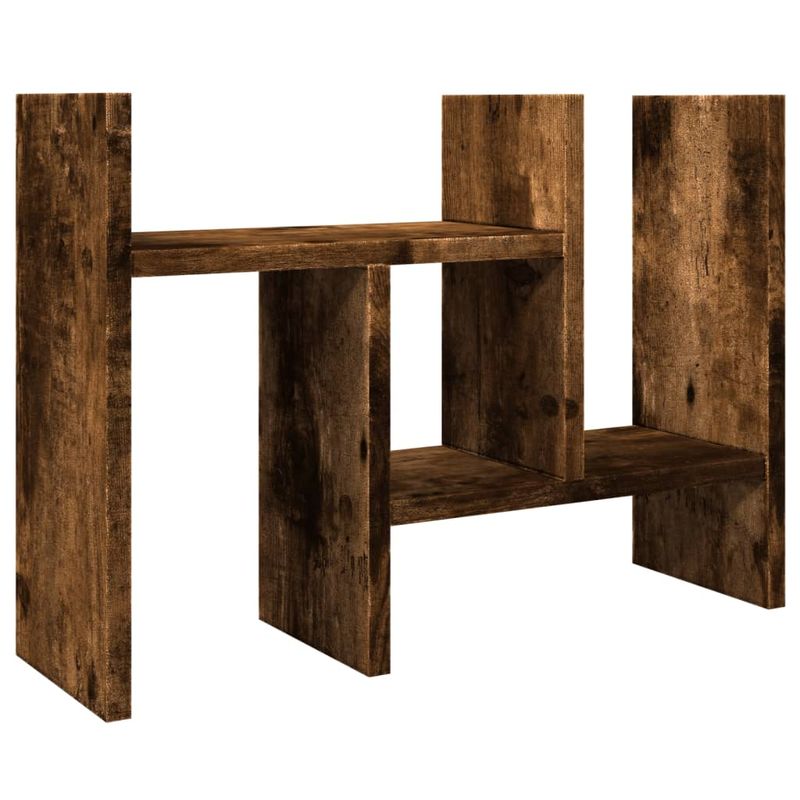 Organizer Scrivania Rovere Fumo 34,5x15,5x35,5 cm Multistrato vidaXL