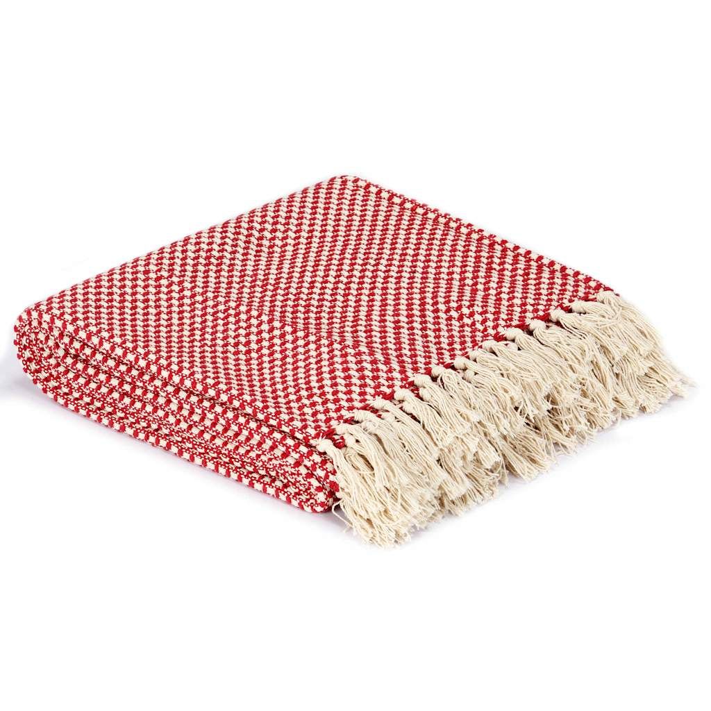 Copriletto in Cotone 125x150 cm Rosso vidaXL