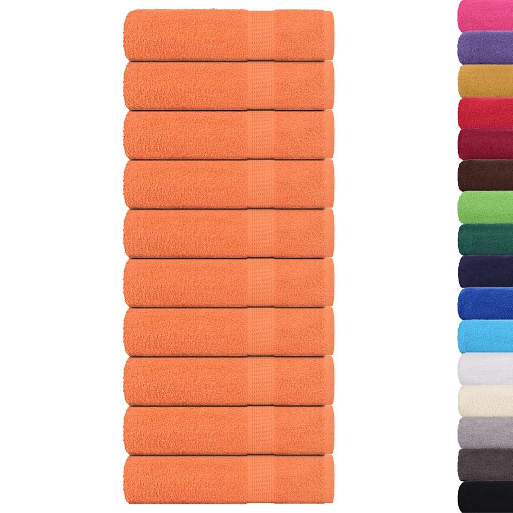 Asciugamani FROGN 10 pz Arancione 50x100 cm 360 g/m² vidaXL