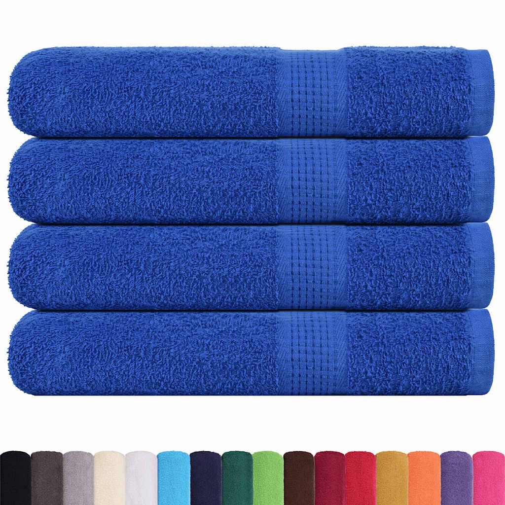 Asciugamani per sauna FROGN 4 pezzi Blu 80x200 cm 360 g/m² vidaXL