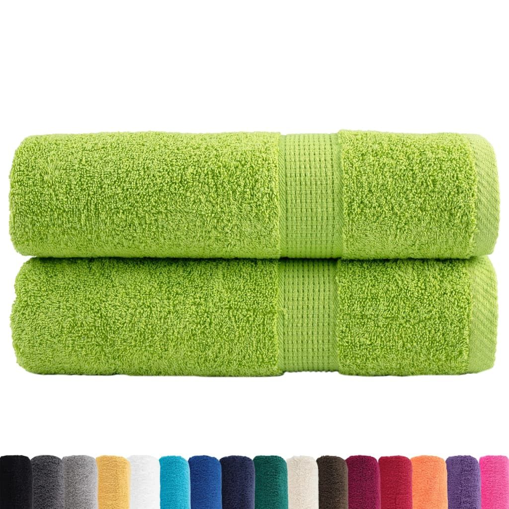 Asciugamani da Doccia SOLUND 2 pz Mela 70x140 cm 600 g/m² vidaXL