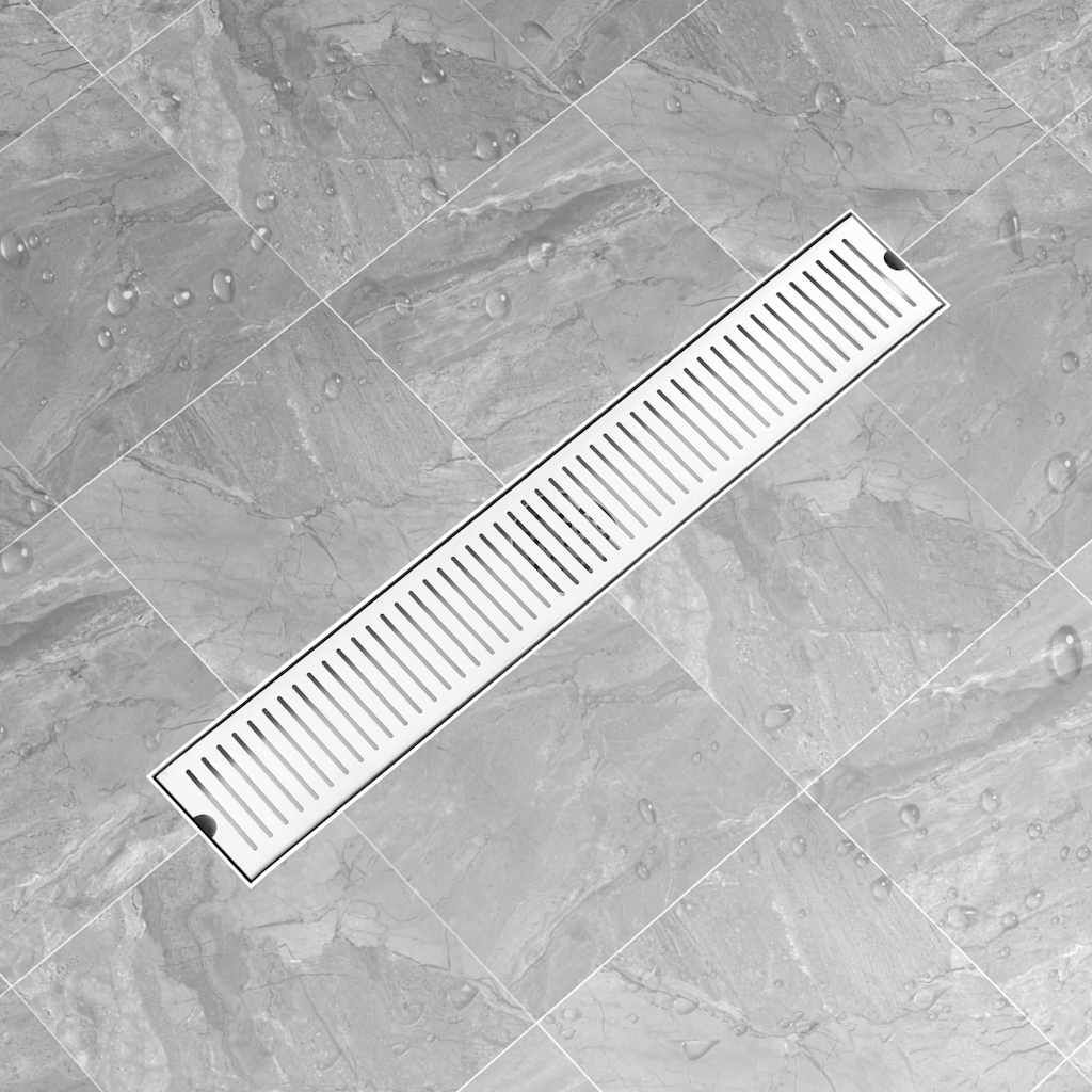 Scarico Doccia con Sfiato 83x14 cm in Acciaio Inossidabile vidaXL