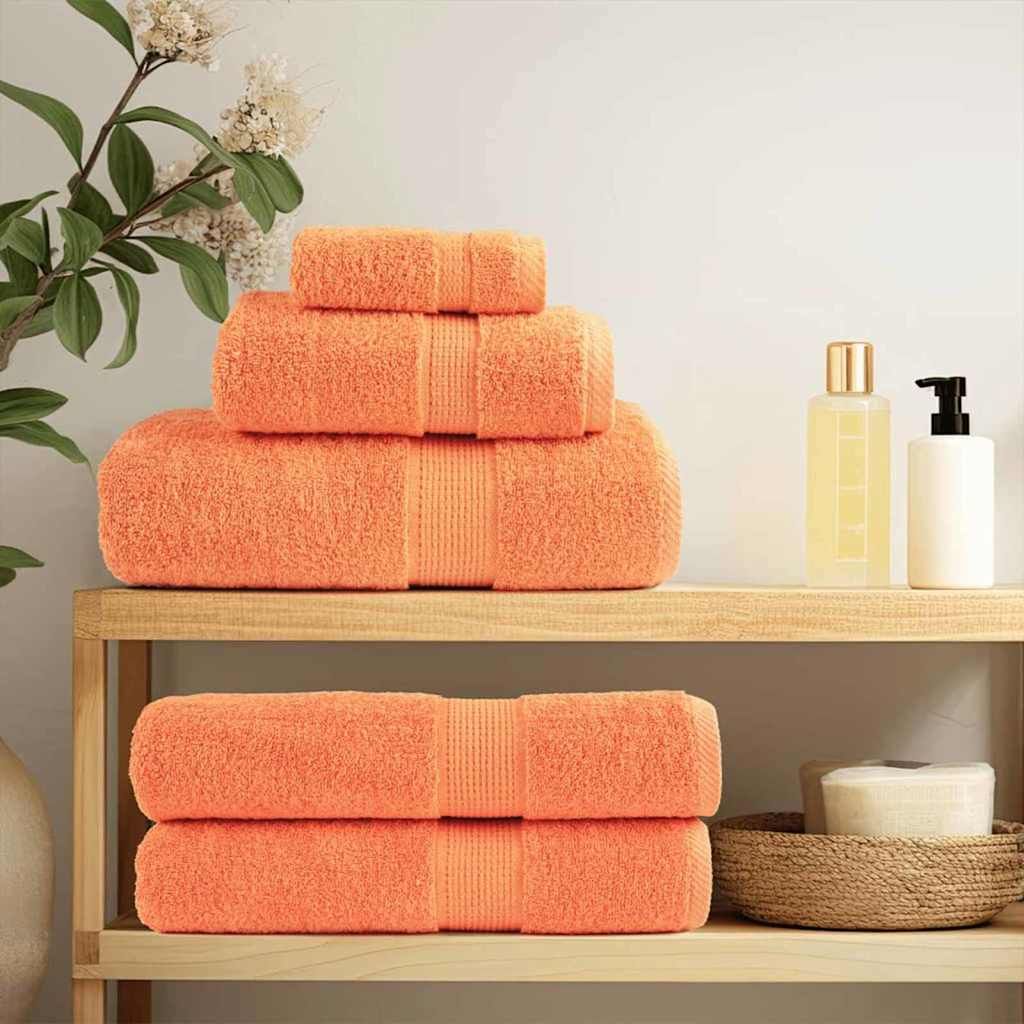 Asciugamano per Ospiti SOLUND 4 pz Arancione 15 x 21 cm 550 gsm vidaXL