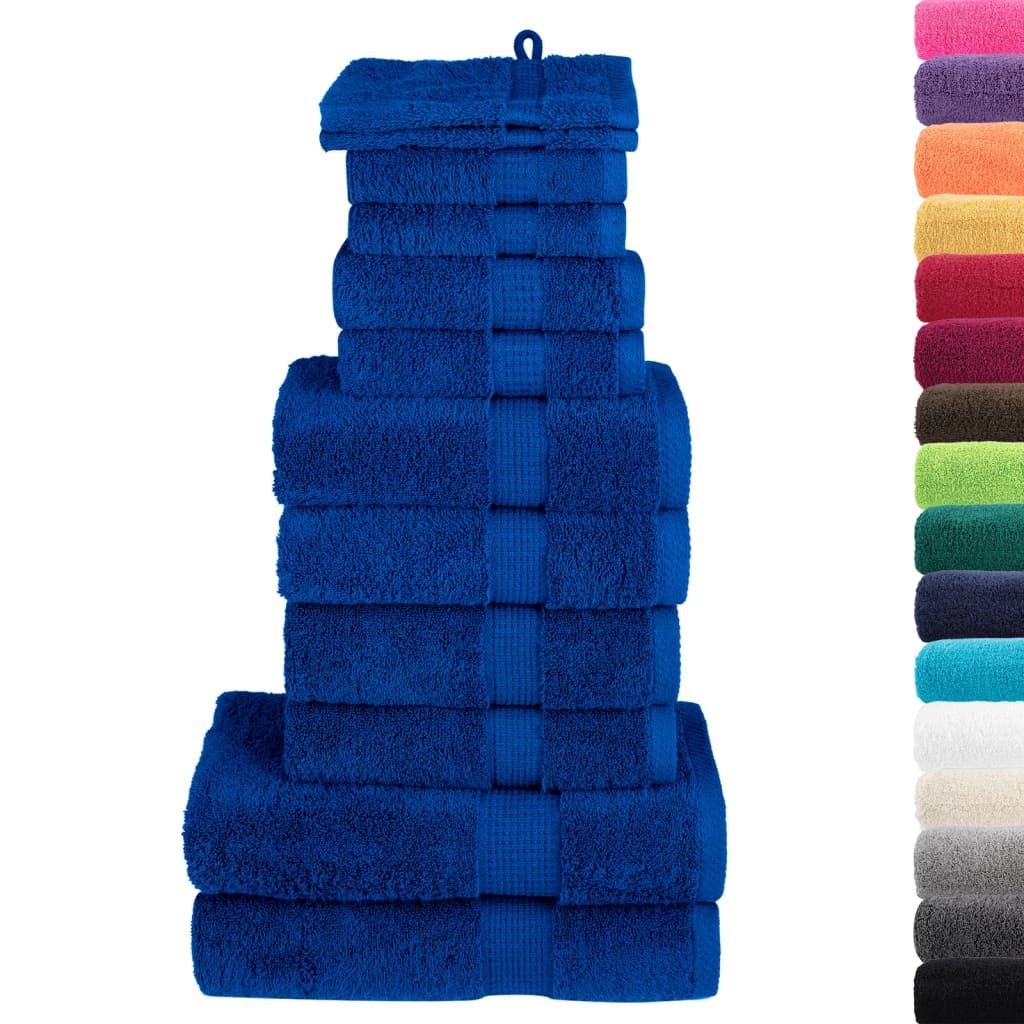 Set ASciugamani SOLUND 12 pz Blu 600 gsm vidaXL