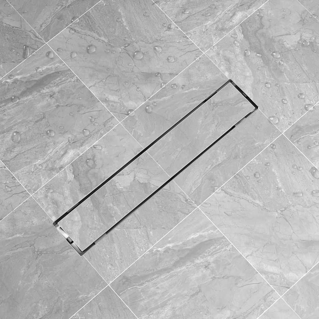 Canaletta di Drenaggio per Doccia 630x140 mm in Acciaio Inox vidaXL