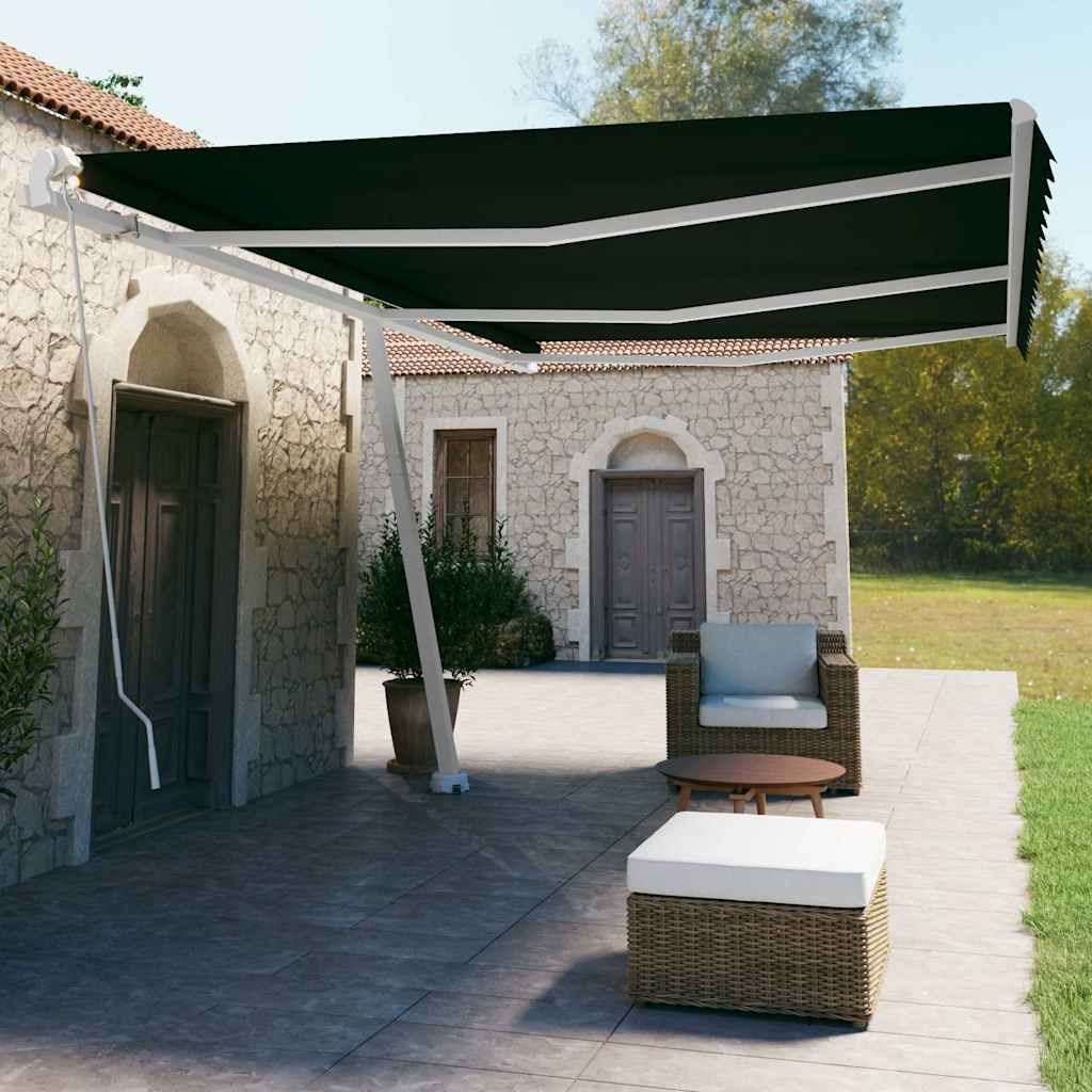 Tenda da Sole Autoportante Manuale 600x350 cm Antracite vidaXL