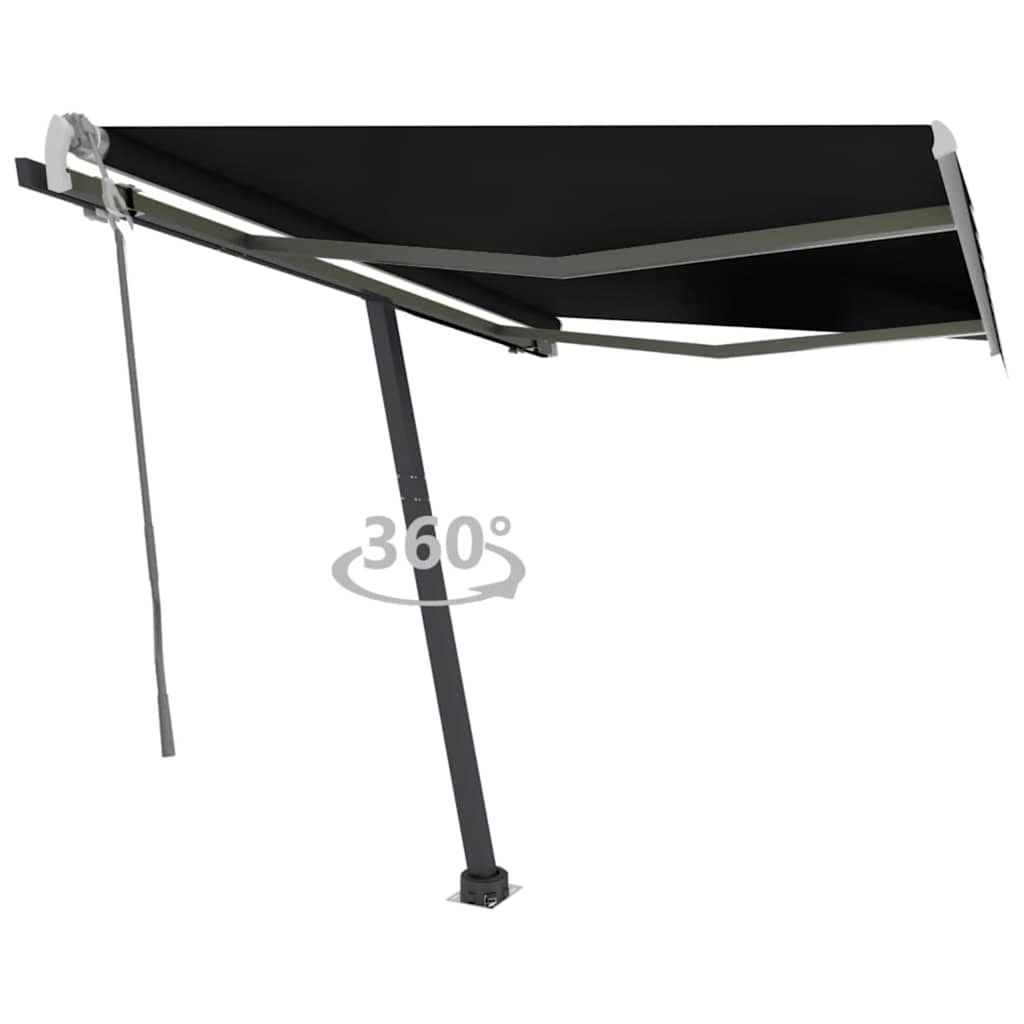 Tenda da Sole Autoportante Manuale 350x250 cm Antracite vidaXL