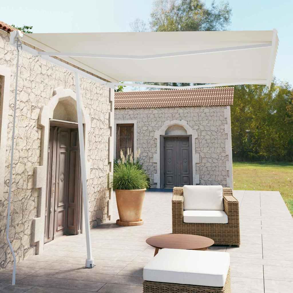 Tenda da Sole Automatica Autoportante 300x250 cm Crema vidaXL