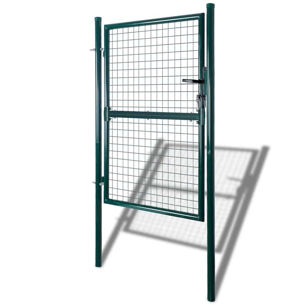Cancello da giardino in rete per recinzione porta griglia a muro 100x150 cm vidaXL