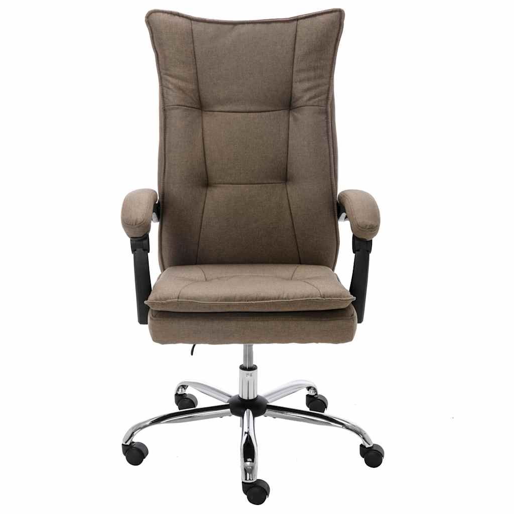 Sedia da Ufficio Grigio Talpa in Tessuto vidaXL