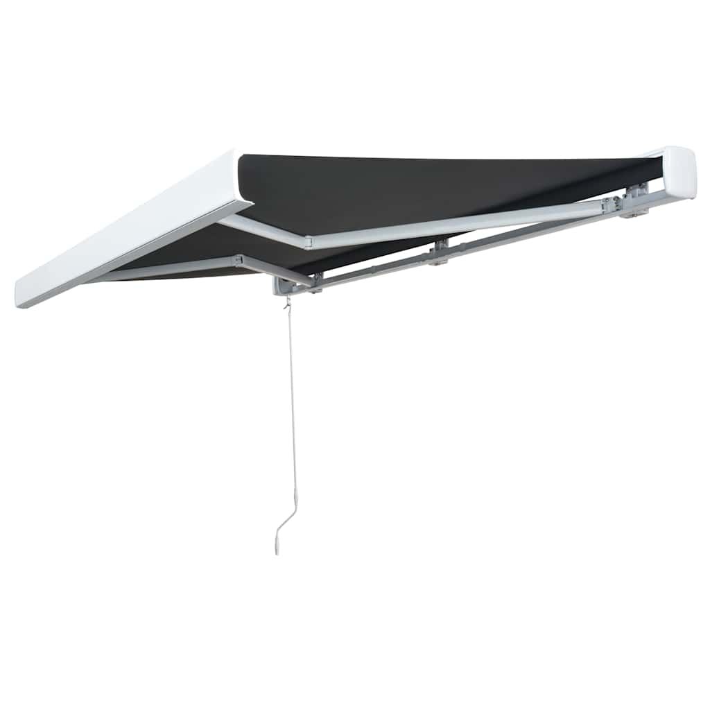 Tenda a Cassonetto Manuale 400 cm Antracite vidaXL