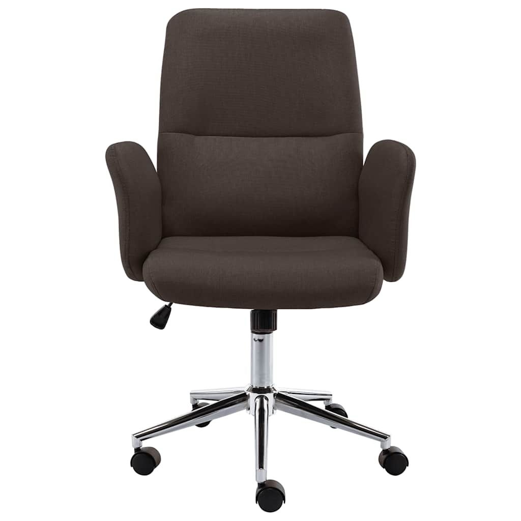 Sedia da Ufficio Marrone in Tessuto vidaXL
