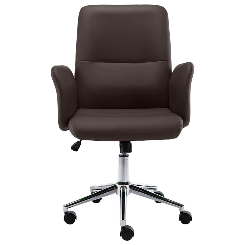 Sedia da Ufficio Marrone in Similpelle vidaXL