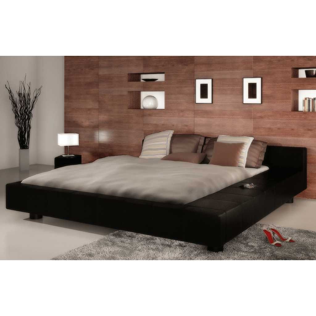 Letto con Materasso Nero in Similpelle 180x200 cm vidaXL