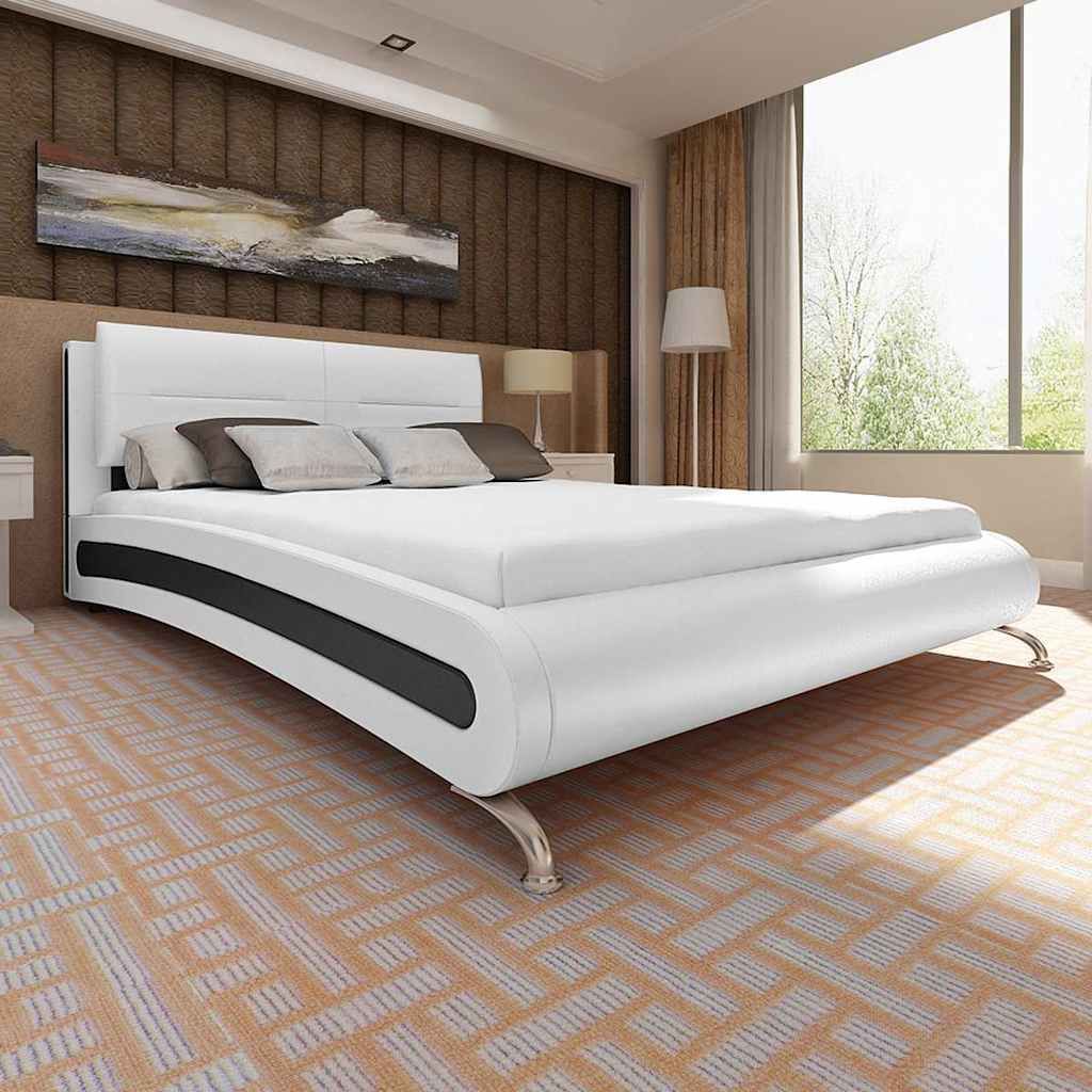 Letto con Materasso con Memoria in Similpelle 180x200 cm vidaXL