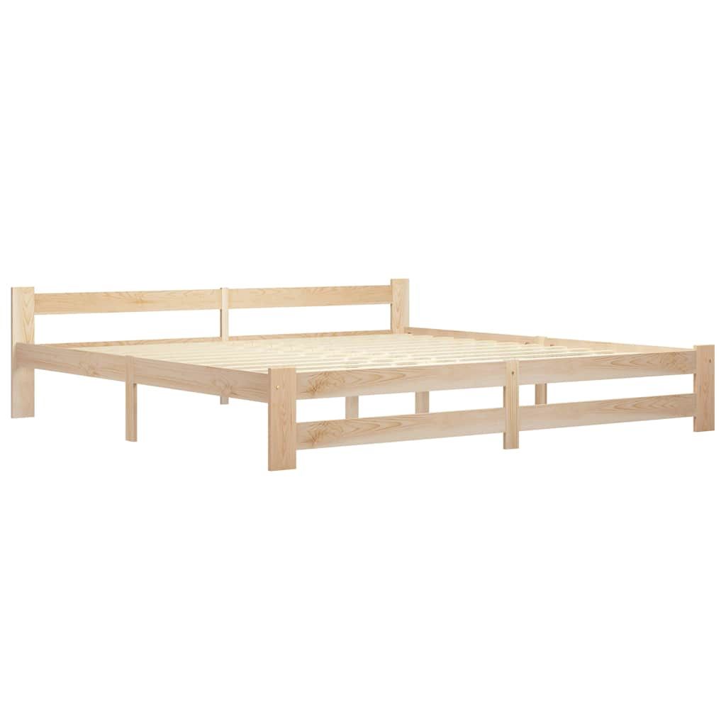 Giroletto con 2 Cassetti in Legno Massello di Pino 200x200 cm vidaXL