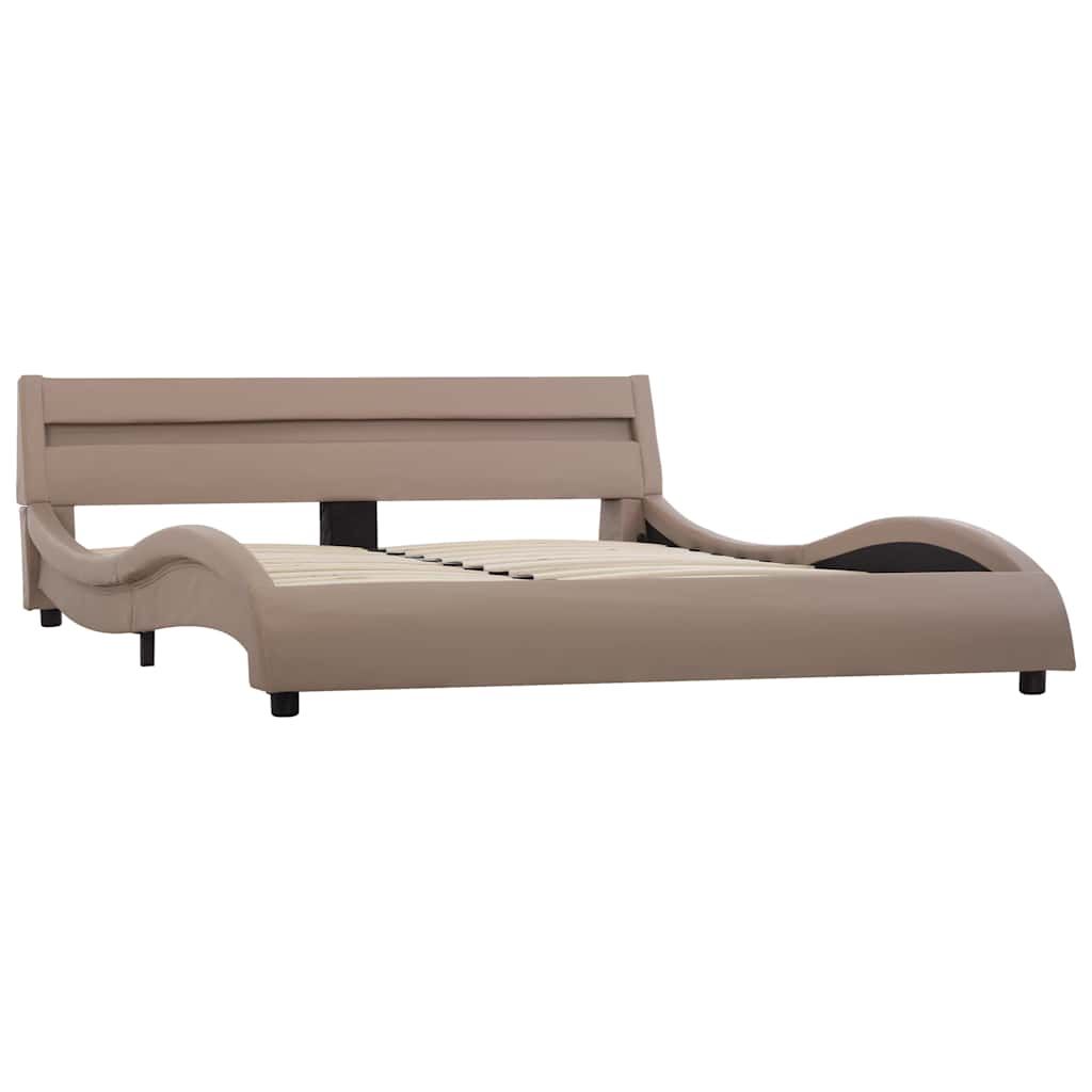 Giroletto con LED Cappuccino in Similpelle 120x200 cm vidaXL