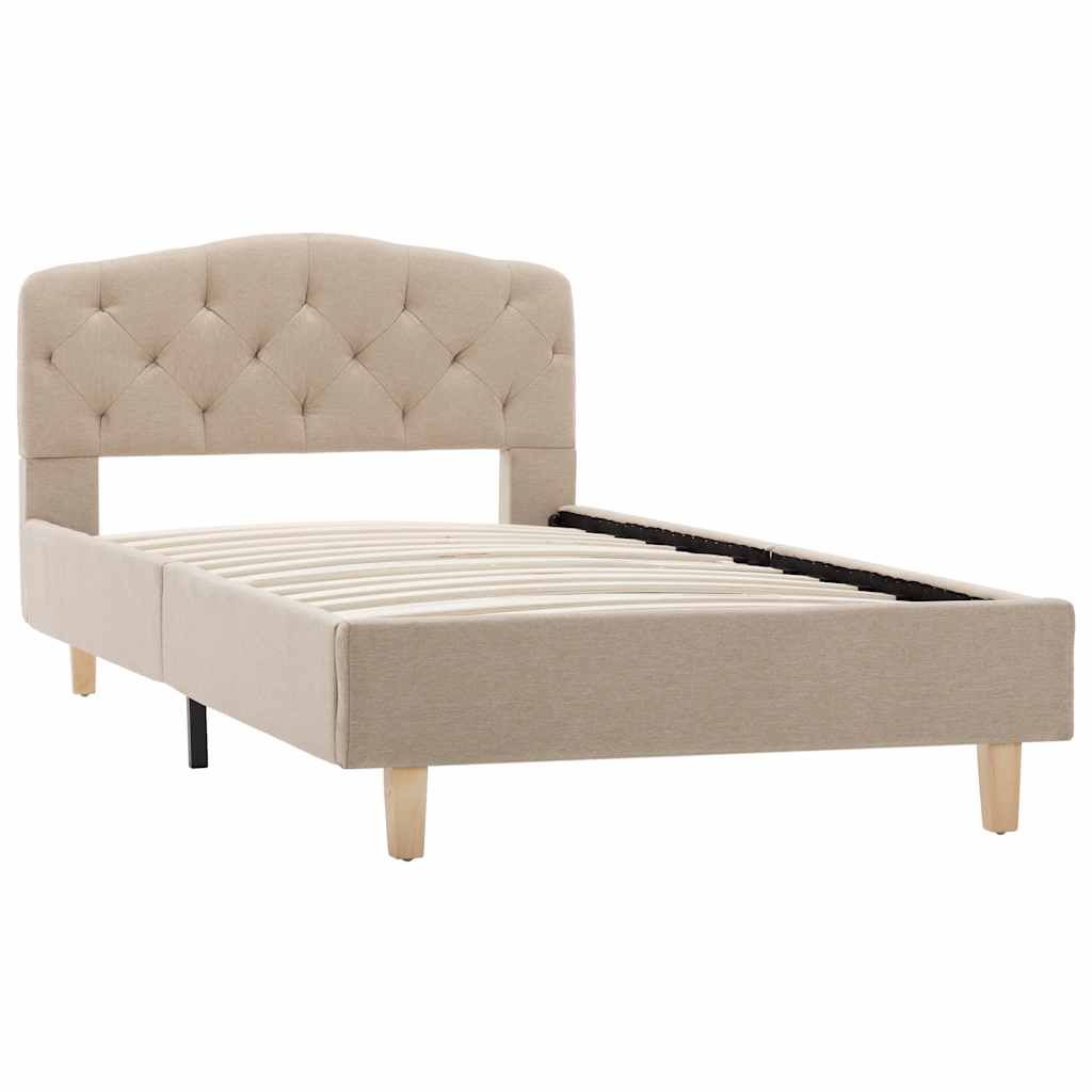 Giroletto Beige in Tessuto 90x200 cm vidaXL