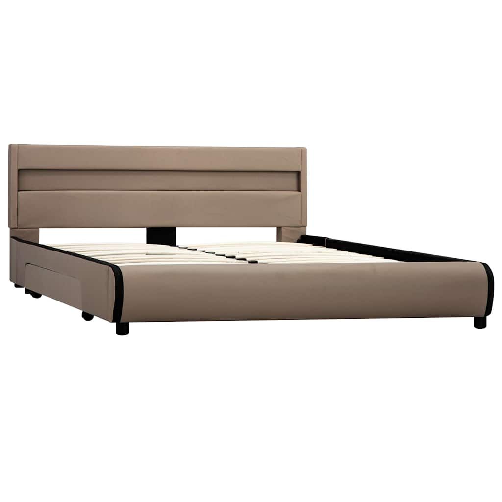 Giroletto senza Materasso Cappuccino in Similpelle 140x200 cm vidaXL