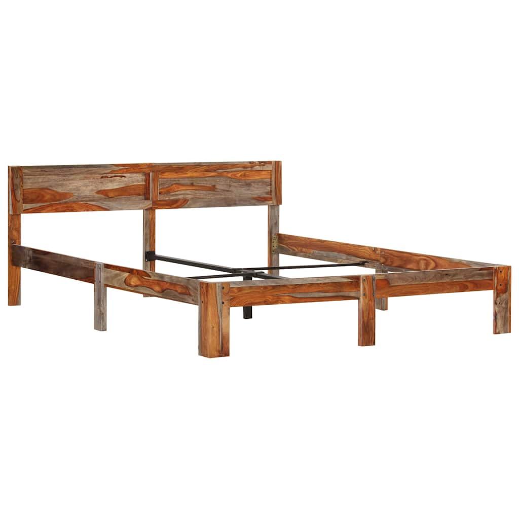 Giroletto senza Materasso Ambrato in Legno Massello 140x200 cm vidaXL