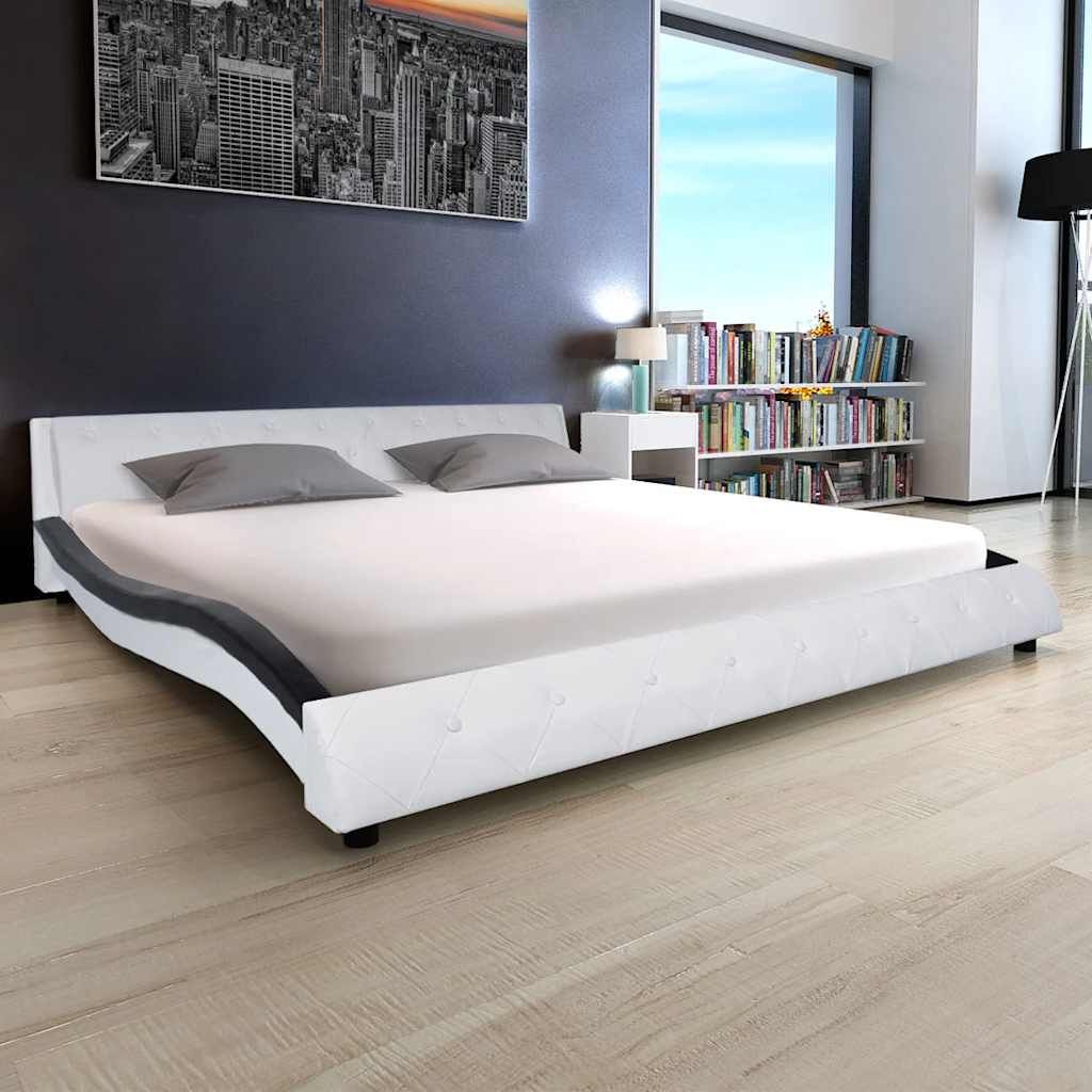 Letto con Materasso Memory Foam in Similpelle 180x200 cm vidaXL