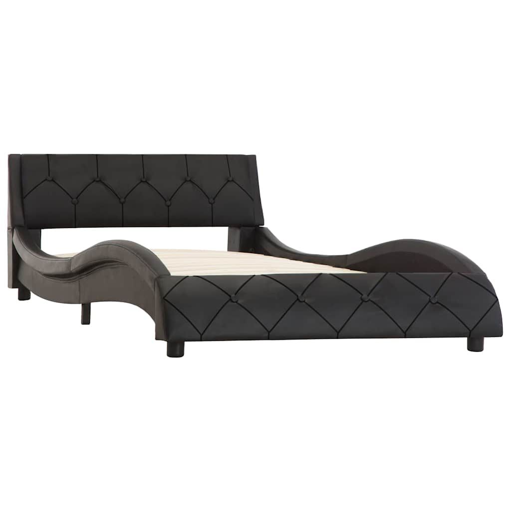 Giroletto Nero in Similpelle 90x200 cm vidaXL