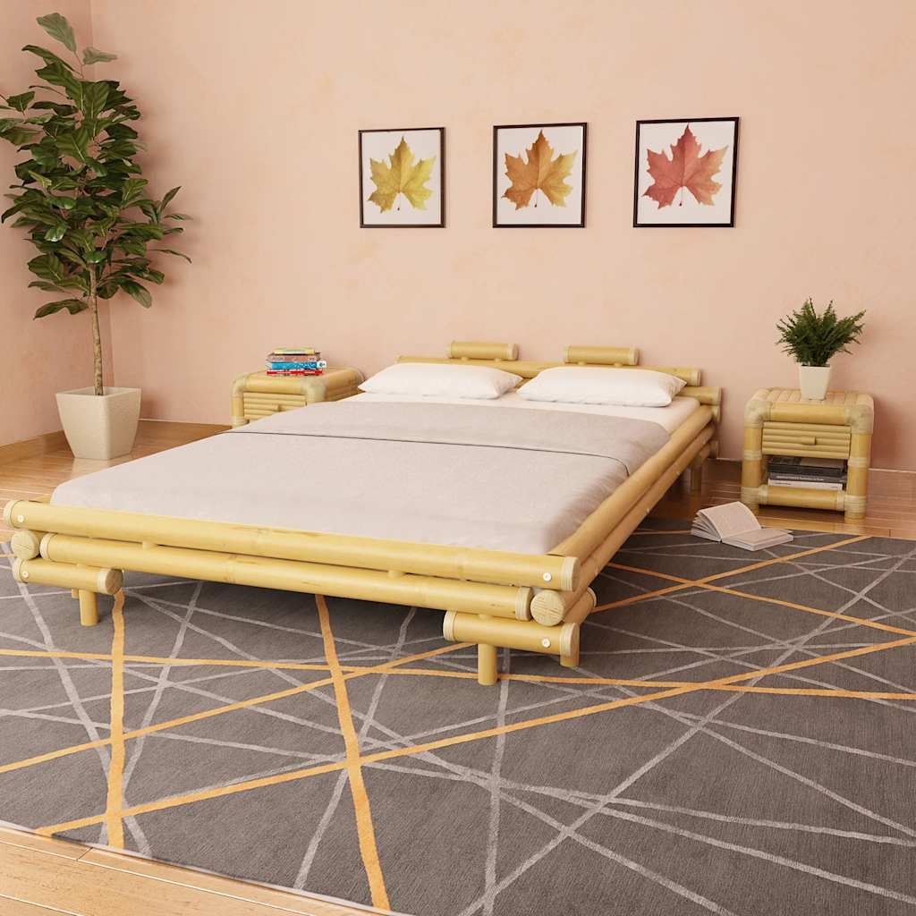 Giroletto senza Materasso Bambù 140x200 cm in Tessuto vidaXL