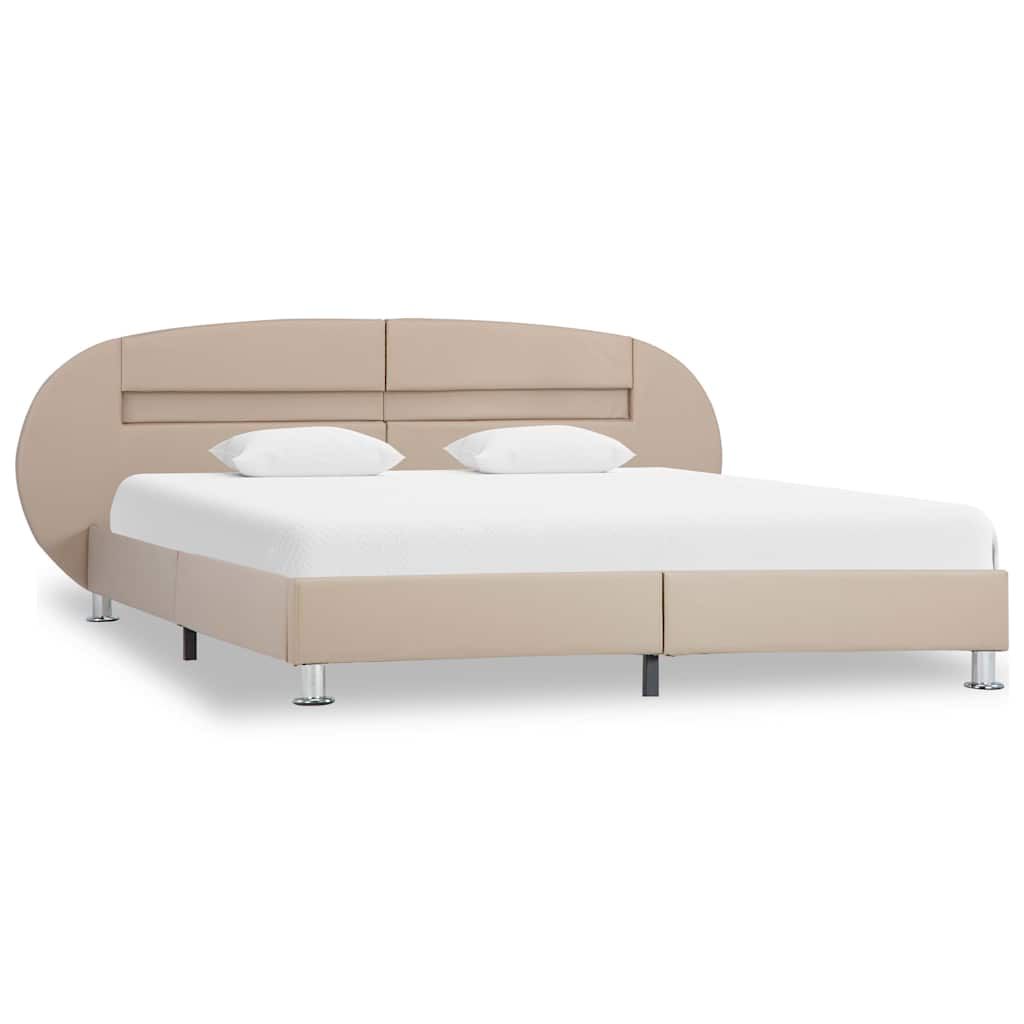 Giroletto con LED Cappuccino in Similpelle 140x200 cm vidaXL