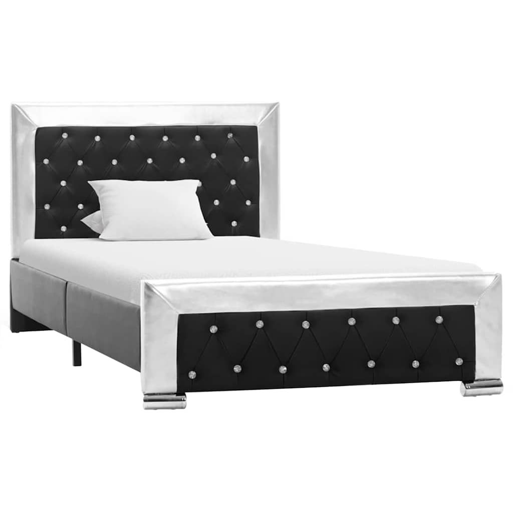 Giroletto Nero in Similpelle 100x200 cm vidaXL