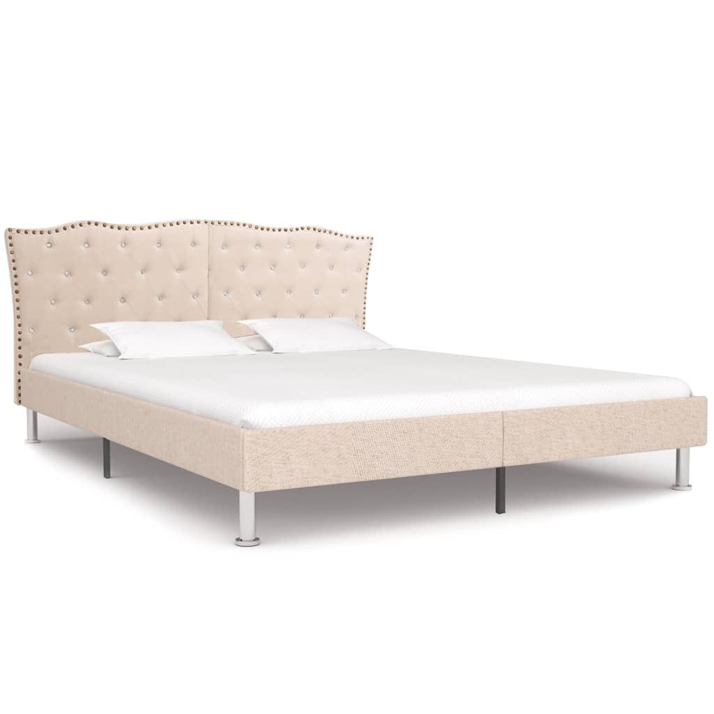 Giroletto in Tessuto Beige 180x200 cm vidaXL