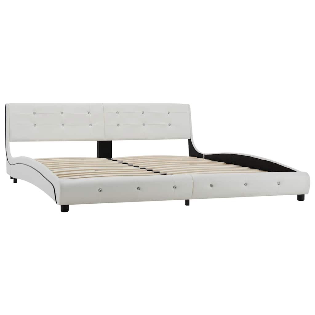 Giroletto Bianco in Similpelle 180x200 cm vidaXL