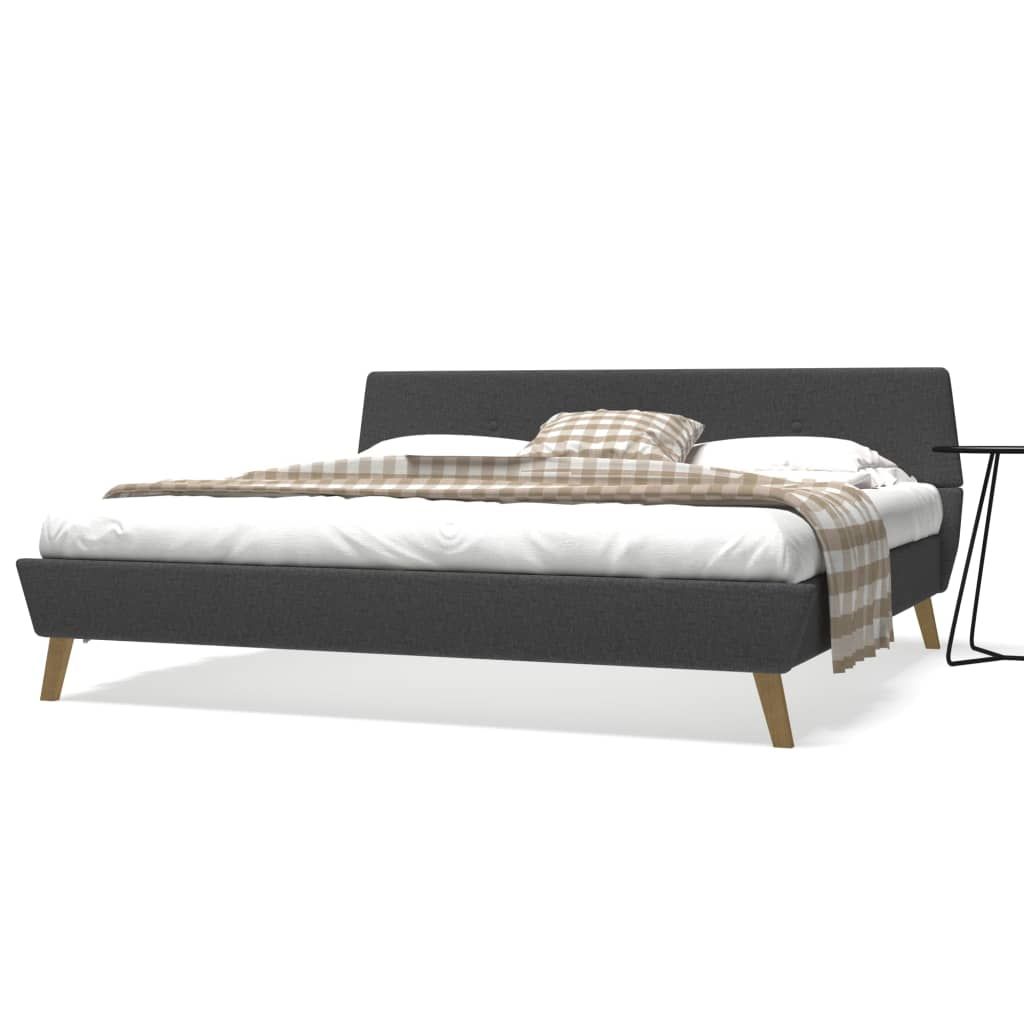 Letto con Materasso Memory Grigio Scuro in Tessuto 180x200 cm vidaXL