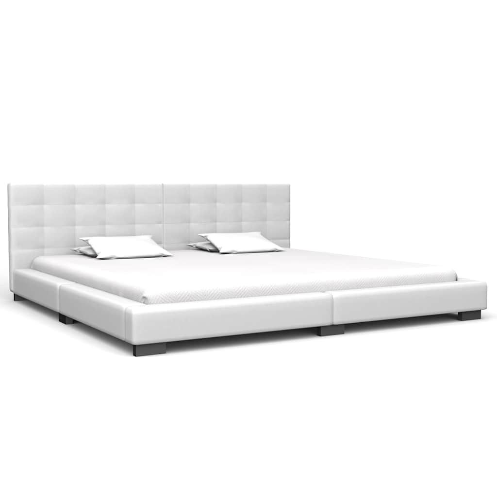 Letto con Materasso Bianco in Similpelle 180x200 cm vidaXL
