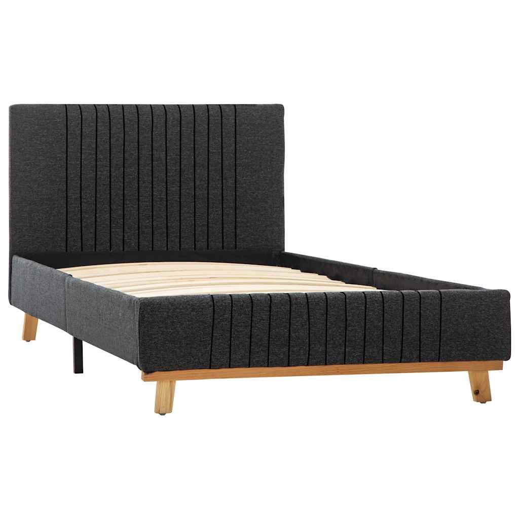 Giroletto Grigio Scuro in Tessuto 100x200 cm vidaXL