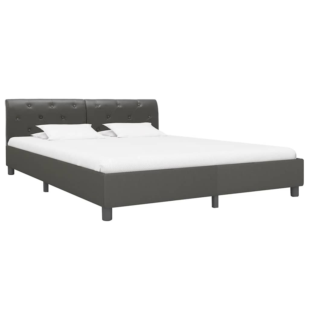 Giroletto Grigio in Similpelle 180x200 cm vidaXL