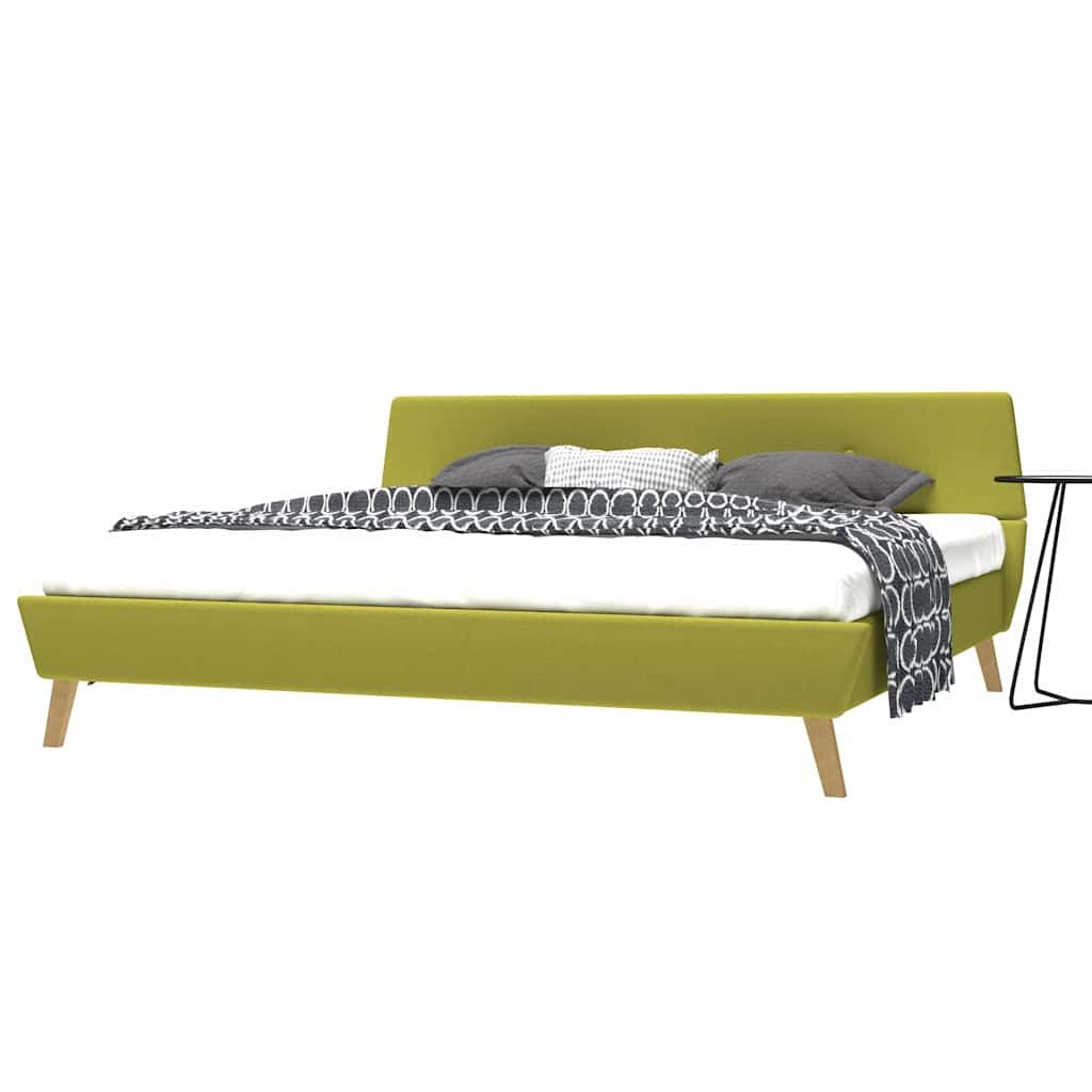 Letto con Materasso Verde in Tessuto 180x200 cm vidaXL