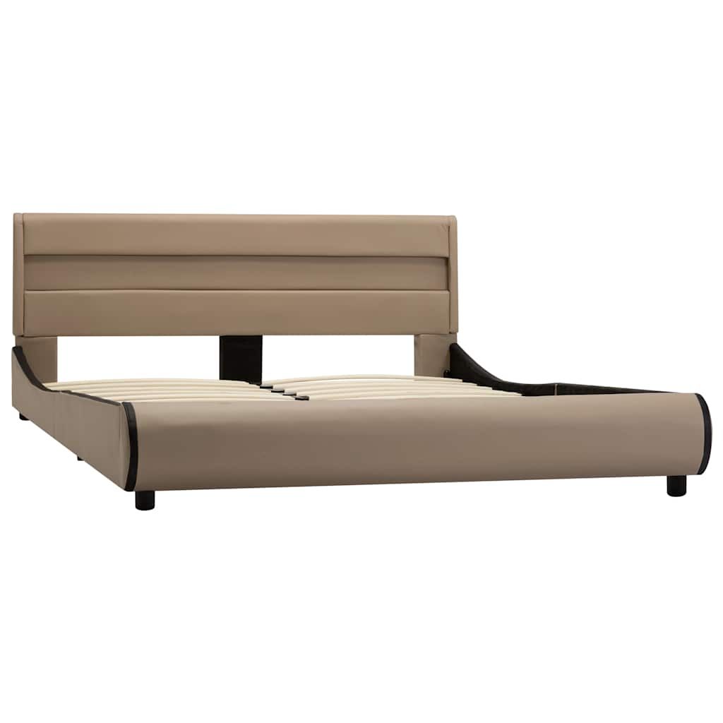 Giroletto con LED Cappuccino in Similpelle 140x200 cm vidaXL