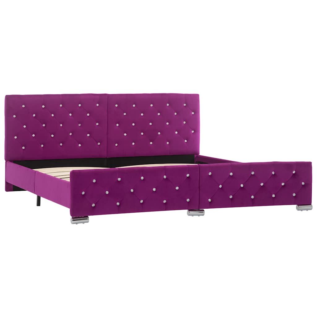 Giroletto Viola in Velluto 180x200 cm vidaXL