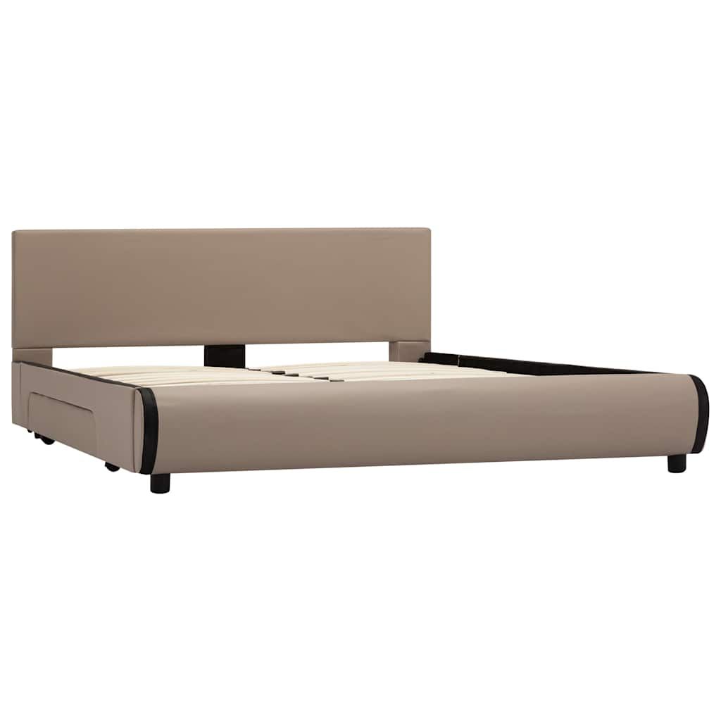 Giroletto con Cassetti Cappuccino in Similpelle 120x200 cm vidaXL
