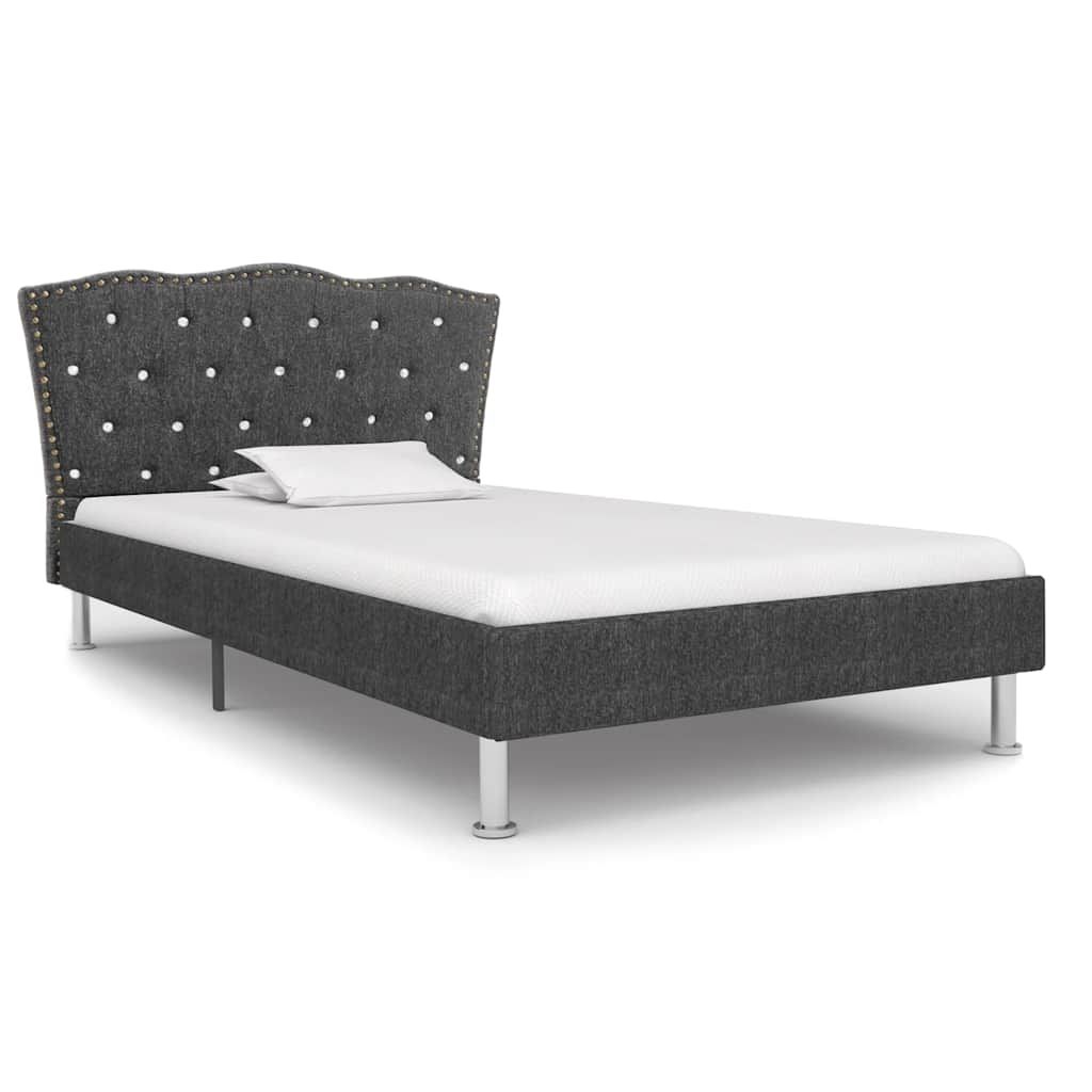 Giroletto Grigio Scuro in Tessuto 90x200 cm vidaXL