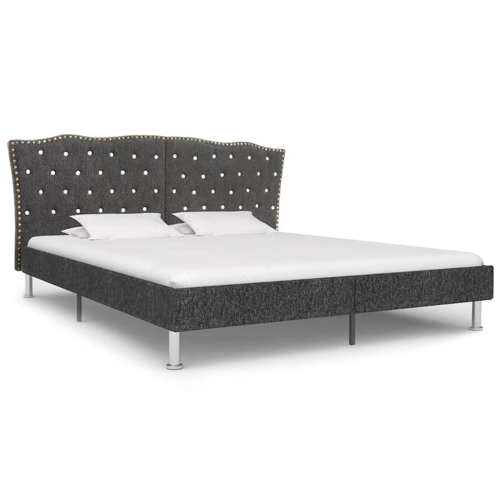 Giroletto Grigio Scuro in Tessuto 180x200 cm vidaXL