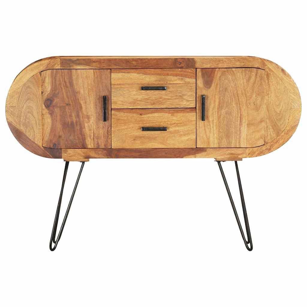 Credenza 118x28x75 cm in Legno Massello di Acacia vidaXL