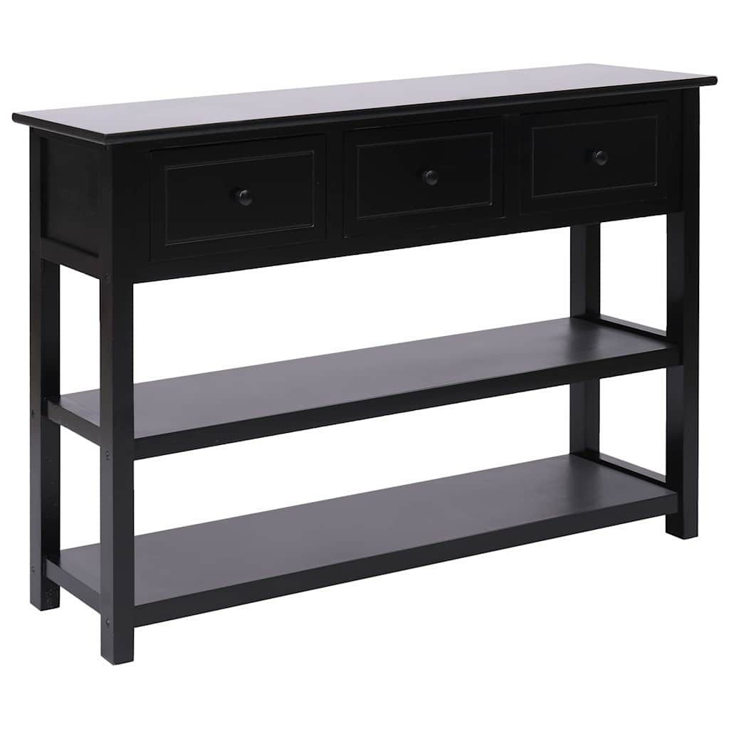 Credenza Nera 115x30x76 cm in Legno vidaXL