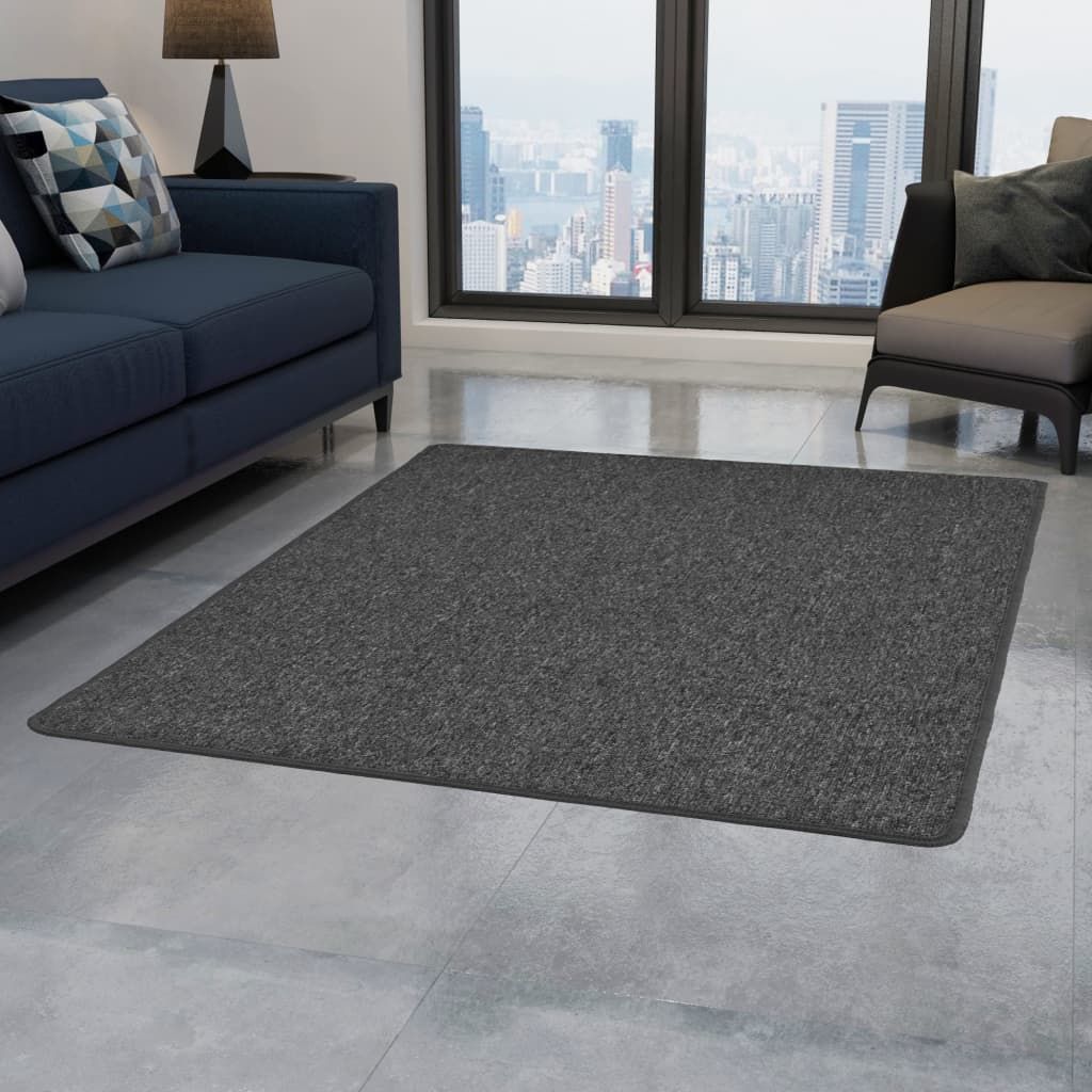 Tappeto Trapuntato 120x180 cm Grigio vidaXL