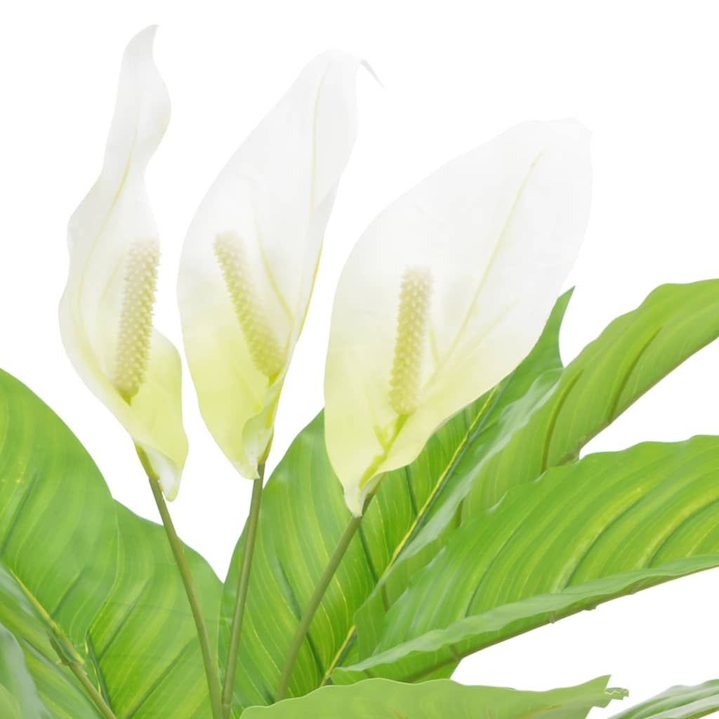 Anthurium Artificiale con Vaso Bianco 55 cm vidaXL