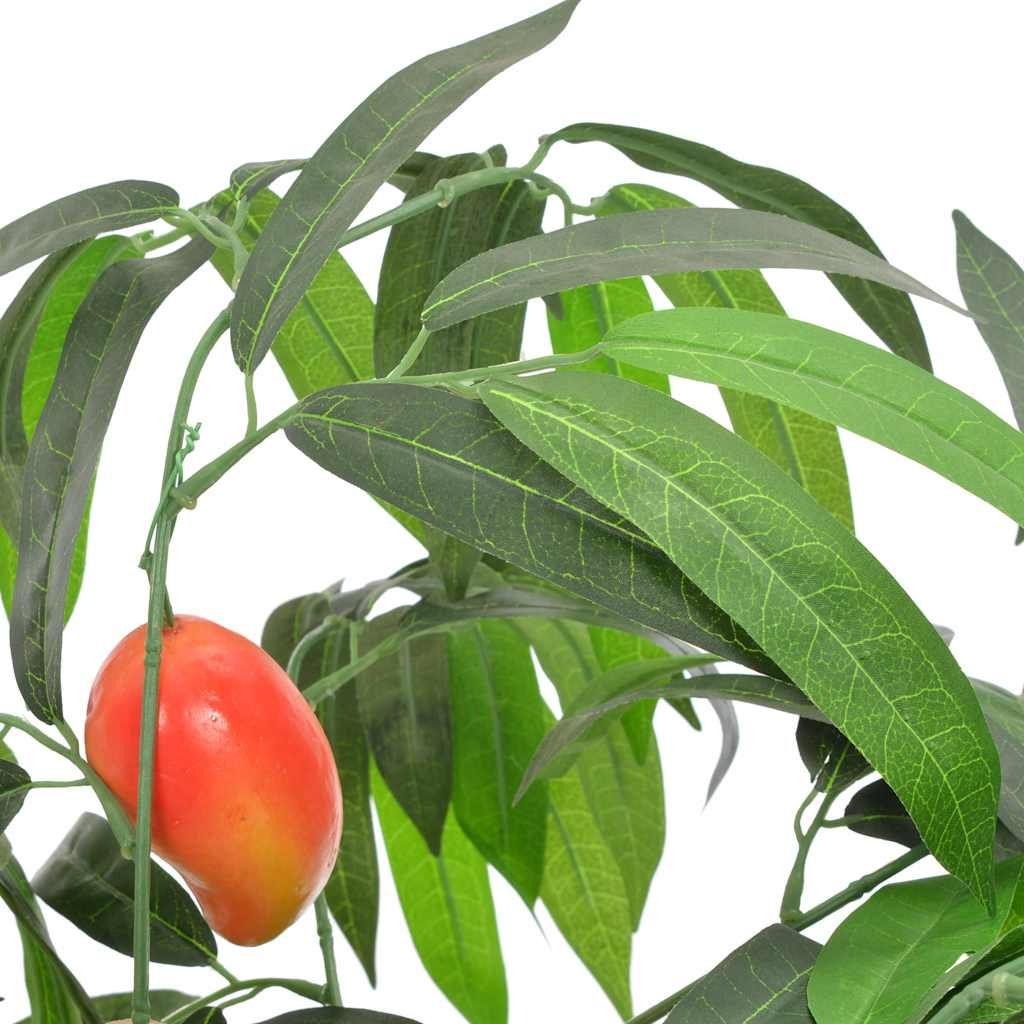 Albero di Mango Artificiale con Vaso Verde 150 cm vidaXL