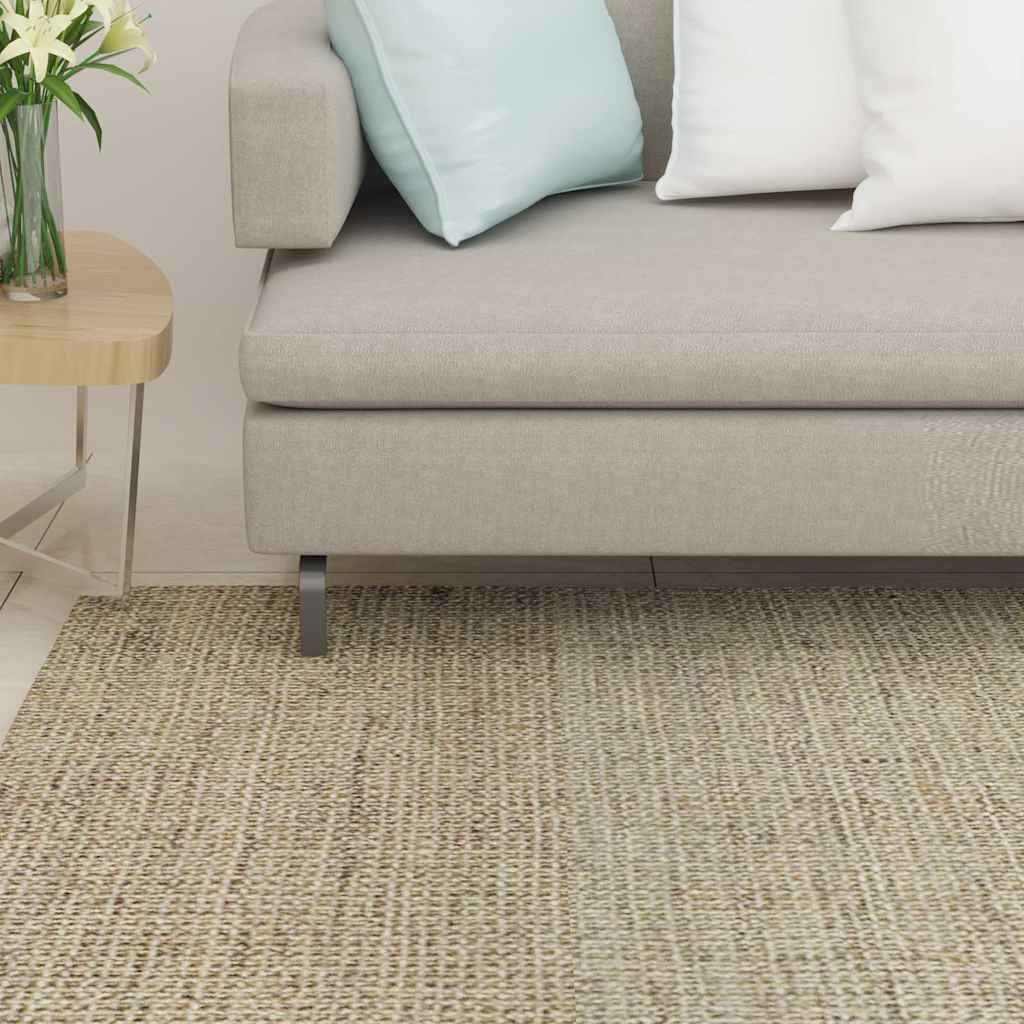Tappeto in Sisal Naturale 80x200 cm Verde vidaXL